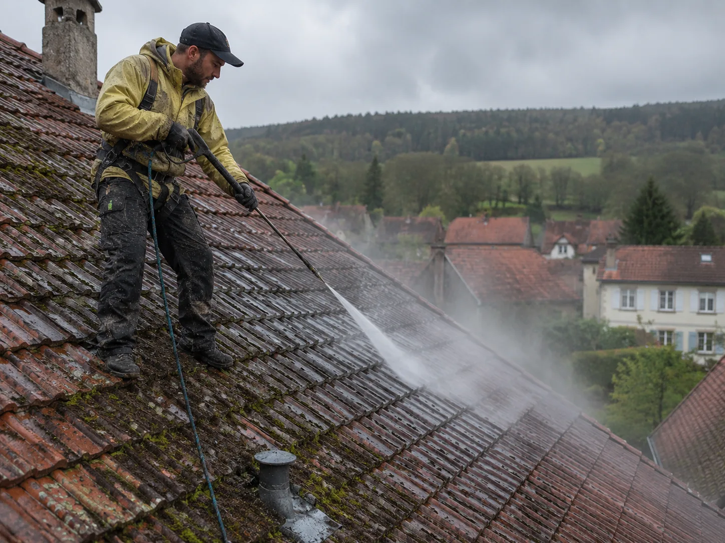 Nettoyage et démoussage de toiture – Doubs 25
