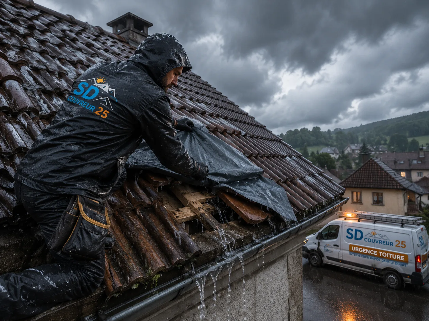 Urgence fuite de toiture à Besançon – Couvreur Doubs 25